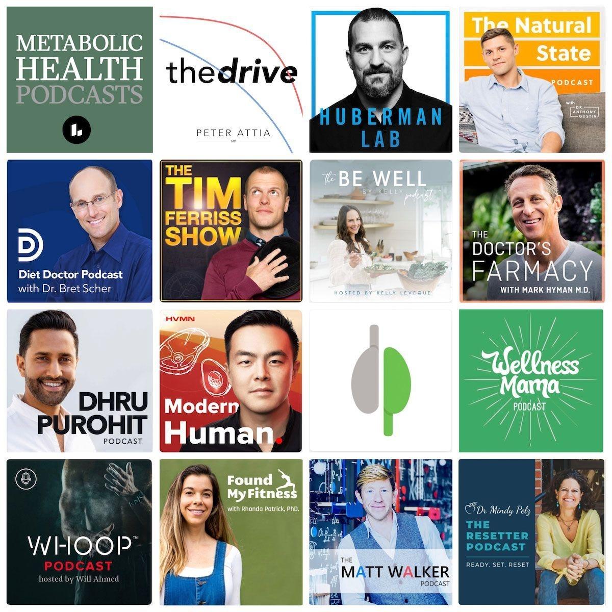 Here are some of our favorite podcasts talking about metabolic health, why it matters, and how you can improve it