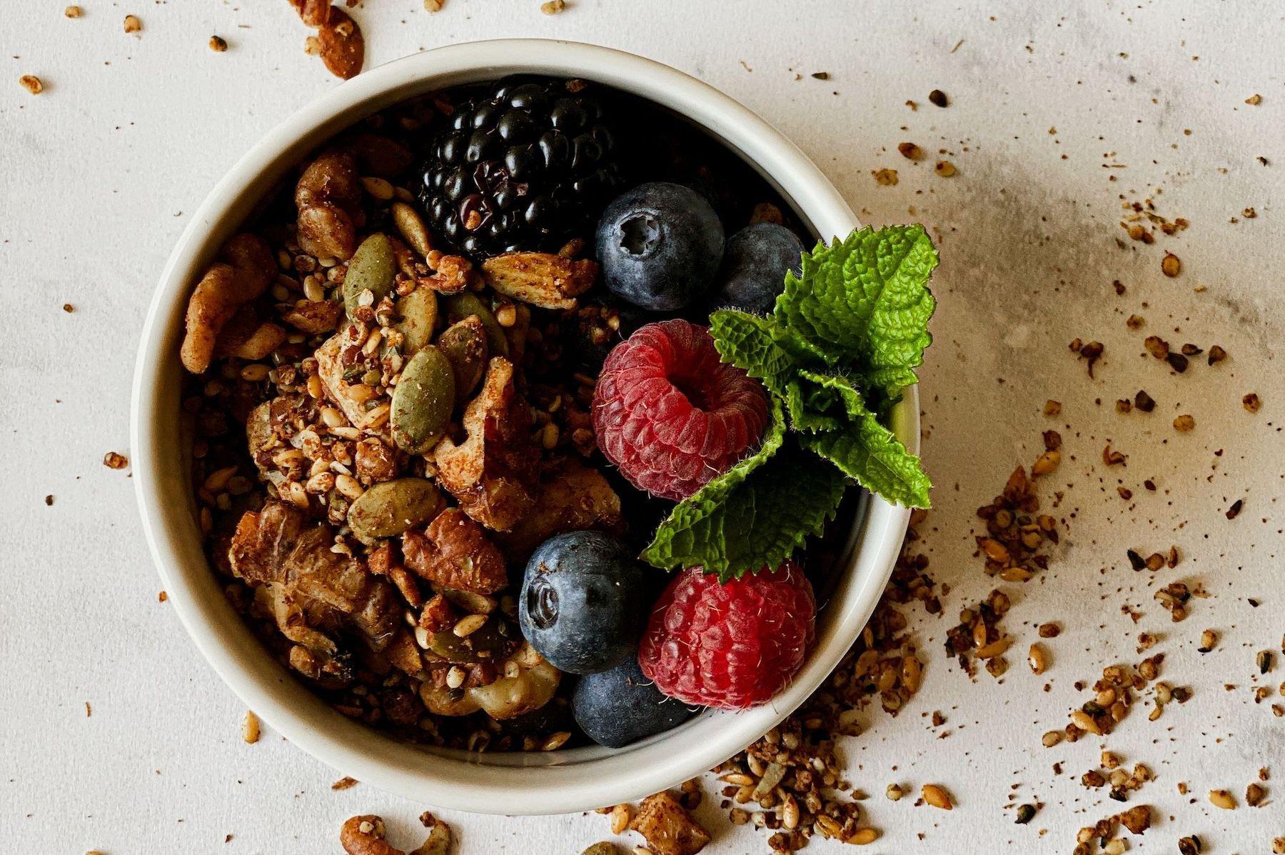 With no oats or refined oils and minimal added sugars, these options satisfy your granola craving without giving you a blood sugar rush.